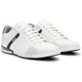Hugo Boss BOSStil mænd. 50498282 Saturn lædersko hvid (44), Fast, Blonder, Casual