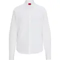 Hugo Boss HUGOtil kvinder. 50496339 Essential skjorte hvid (34), Casual, Klassisk, Polyester, Lange ærmer