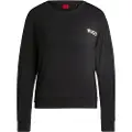 Hugo Boss HUGOtil kvinder. 50490706 United T-shirt sort (S), Afslappet, Viscose