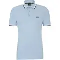 Hugo Boss BOSStil mænd. 50469055 Paddy blå poloshirt (S), Casual, Bomuld, Korte ærmer