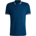 Hugo Boss BOSStil mænd. 50469055 Paddy blå poloshirt (XL), Casual, Bomuld, Korte ærmer
