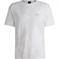 Hugo Boss BOSStil mænd. 50532432 Hvid t-shirt med afslappet pasform (L), Casual, Bomuld, Korte ærmer