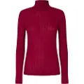 Pepe Jeans Pepe Jeanstil kvinder. PL505978 T-shirt Flory rødbrun (S), Casual, Polyester, Lange ærmer