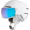 Atomic Savor Visor Stereo, skihjelm med visir, hvid