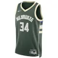 Nike Milwaukee Bucks Icon Edition 2022/23 Nike Dri-FIT NBA Swingman-trøje til mænd - grøn