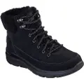 SKECHERS Skecherstil kvinder. 16677 On-the-GO Glacial Ultra læder ankelstøvler - Woodlands Black (36), Sort, Fast, 1-3 cm, Blonder, Casual, Sport, Ud