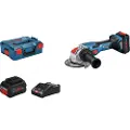 Bosch Gwx18v-15c 125 Mm+2xproc8ah+gal18160c+l-boxx Vinkelsliber