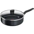 Tefal - Start Easy Sauterpande 24 cm med låg - Stegepander & grillpander - - Homeroom
