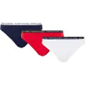Tommy Hilfiger Tommy Hilfigertil kvinder. UW0UW02828 3 pak logotrusser med logo i marineblå, rød og hvid (XS), Afslappet, Økologisk bomuld, Bæredygtig