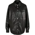 Urban Classics S Faux Leather Over Skjorte
