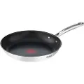 Tefal Pande DUETTO+ G7320634 28 cm, Ikke-stick rustfrit stål, titanium, Tefal