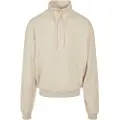 Urban Classics Organic Drawstring Halv Lynlås Sweatshirt