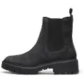 Timberland Timberlandtil kvinder. TB0A5ND70151 Cortina Valley chelsea ankelstøvler i læder med mellemlang vrist, sort (36 W), Fast, Ingen, Casual