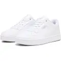 Puma Caven 2.0 Youth Sneakers, Shoes, White/Silver/Black, 36