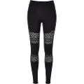 Urban Classics Crochet Lace Inset High Waist Leggings