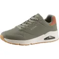 SKECHERS Skecherstil mænd. 183004 Træningssko Uno Suited On Air grøn (41), Fast, Blonder, Casual