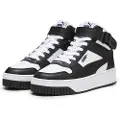 Puma Carina Street Mid Women's Sneakers, Shoes, White/Black, 37.5