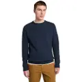 Timberland Timberlandtil mænd. TB0A62J34751 Phillips Brook navy pullover med raglanærmer (S), Casual, Bomuld, Blå