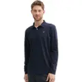 Tom Tailor Basic Contrast Polo Med Lange ærmer