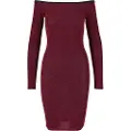 Urban Classics Off Shoulder Glitter Kjole Med Lange ærmer