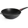 Woll Wok DIAMOND LITE 32 cm, til induktion, aftageligt håndtag, titanium, WOLL