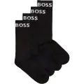 Hugo Boss BOSStil mænd. 50469747 2 par sorte korte sokker med elastik i en pakke med 2 par (39-42), Afslappet, Bomuld
