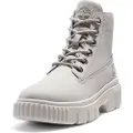 Timberland Timberlandtil kvinder. TB0A5RPR0321 Field grå mellemlange læderstøvler med snørebånd (36 W), Fast, Blonder, Casual