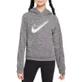 Nike Multi Stain Repel Therma-FIT-hættetrøje til større børn - sort