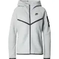 Nike Sportswear Tech Fleece Windrunner-hættetrøje med lynlås til kvinder - grå