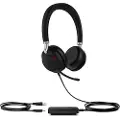 Yealink Uh38 Dual Teams Headset Kabel & Trådløs Kontor/callcenter Bluetooth Sort Fcc Sort