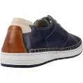 Fluchos Fluchostil mænd. F1715 Lædersko F1715 Mørkeblå (41), Fast, 1-3 cm, Blonder, Casual, Klassisk