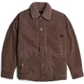 G-Star G-Startil mænd. D25189-D491-G824 Boxy Fit Sherpa-jakke brun (XXL), Casual, Økologisk bomuld, Bæredygtig