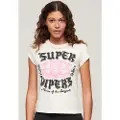 Superdry Embellished Poster Cap T-shirt Med Korte ærmer