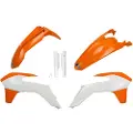 Ufo Ktm Exc/exc-f 2014-2016 Ktkit516f-999w Fork Protectors & Plastikkit