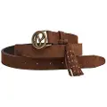 Pepe Jeans Pepe Jeanstil kvinder. PL020858 Athelea brunt læderbælte (M), Casual, Bæredygtig