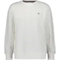 Gant Ganttil mænd. 2006065 Shield sweatshirt med rund hals, hvid (M), Casual, Bomuld