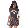 New Era Mlb Lifestyle Crop New York Yankees T-shirt Med Korte ærmer
