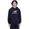 New Balance Essentials Stacked Logo French Terry Hættetrøje