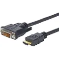 VivoLink Pro Hdmi To Dvi 24+1 10 Meter 10m. Hdmi Dvi-d Sort