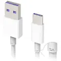 Huawei HL1289 SuperCharge USB Type-C Kabel - 1m - Hvid