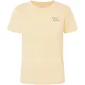 Pepe Jeans Pepe Jeanstil kvinder. PL505886 Effie T-shirt gul (L), Casual, Korte ærmer, Økologisk bomuld, Bæredygtig