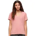 Superdry Studios Slub Embroidered Kortærmet V-hals T-shirt