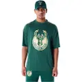 New Era Nba Panel Milwaukee Bucks T-shirt Med Korte ærmer