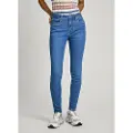 Pepe Jeans Pepe Jeanstil kvinder. PL204738HV2 Jeans Super Skinny Hw blå (28/28), Casual, Bomuld, Denim, Bæredygtig