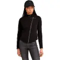 G-Star G-Startil kvinder. D25059-D705-6484 Jakke Biker Slim Sweater sort (XXS), Casual, Økologisk bomuld, Bæredygtig