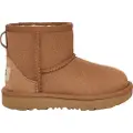 Ugg UGGunisex til børn. 1017715T Classic Mini II Ankelstøvler i læder, brun (27.5), Fast, Ingen, Casual, Afslappet, børnetøj