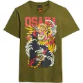 Superdry Superdrytil mænd. M1011968A Osaka 6 narrativ T-shirt grøn (L), Casual, Bomuld, Korte ærmer