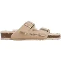 Pepe Jeans Pepe Jeanstil kvinder. PLS80010 Beige ruskindssandaler med dobbelt spænde (40), Læder, Fast, Ingen, Casual