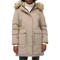 Superdry Superdrytil kvinder. W5011786A Everest beige parka (M), Casual, Genanvendt polister, Bæredygtig