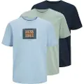 Jack & Jones Hudson T-shirt Med Korte ærmer 3 Enheder